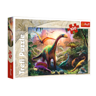 Puzzle świat dinozaurów 100el. trefl 16277