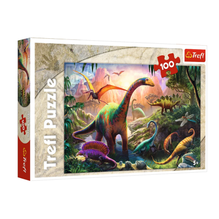 Puzzle świat dinozaurów 100el. trefl 16277