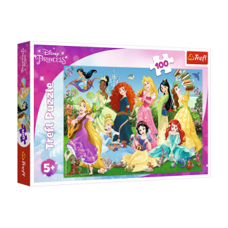 Puzzle czarujące księżniczki 100el. trefl 16417