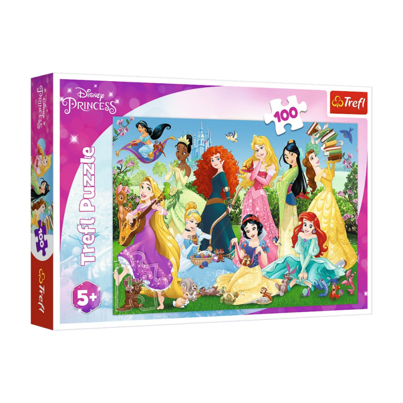 Puzzle Czarujące Księżniczki Disney, 100 elementów - Trefl 16417, EAN: 5900511164176