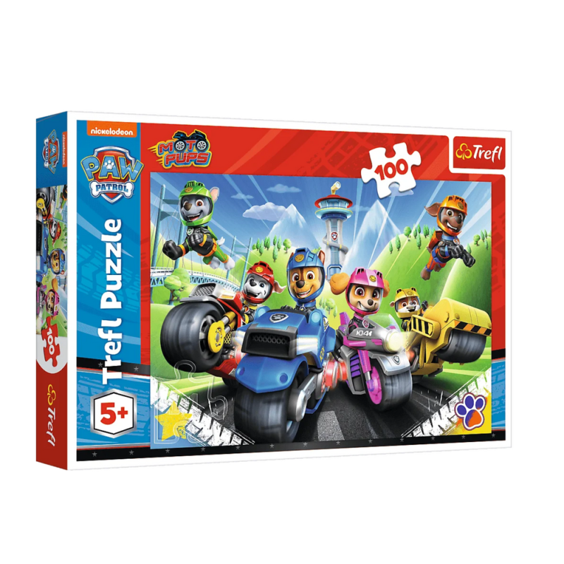 Puzzle Psi Patrol na Motorach Trefl 16430 - 100 el. EAN: 5900511164305 Puzzle Psi Patrol na Motorach Trefl 16430 - 100 el. EAN: 5900511164305