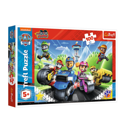 Puzzle 100el. psi patrol na motorach trefl 16430