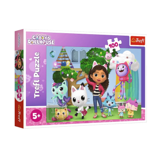 Puzzle 100el.koci domek gabi trefl 16464
