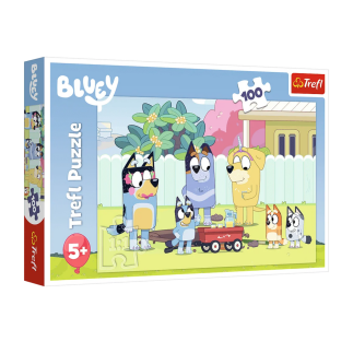 Puzzle 100el. wesoły świat bluey trefl 16471