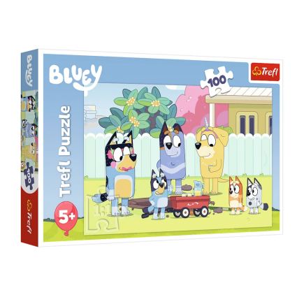 Puzzle 100el. wesoły świat bluey trefl 16471