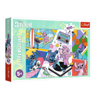 Puzzle 100el. wspomnienia lilo&stich trefl 16473