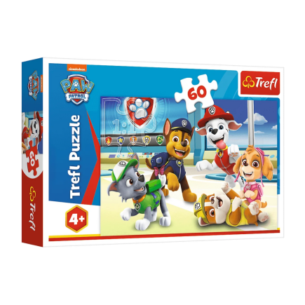 Puzzle 60el. w świecie piesków psi patrol trefl 17392