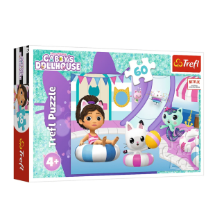 Puzzle 60el. gabby na basenie trefl 17393