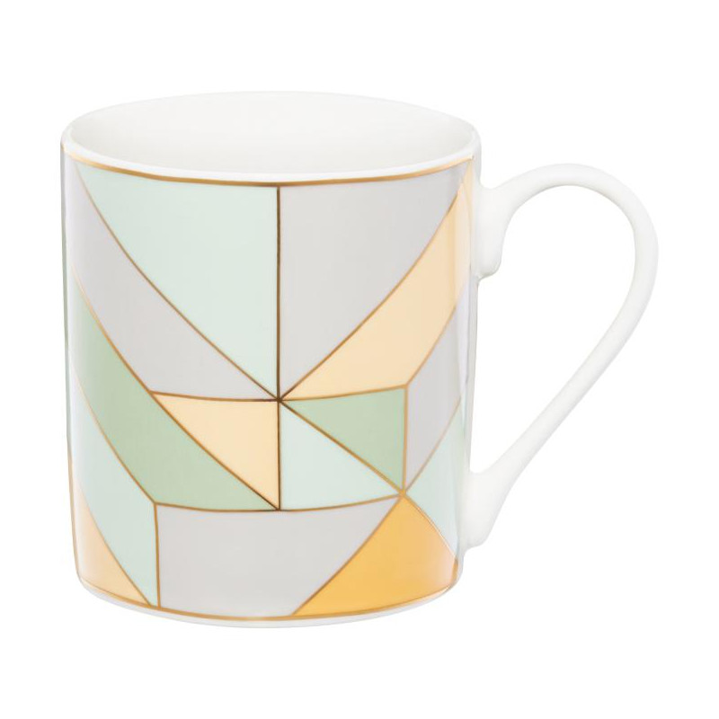 AM-GEOMETRIC PASTEL PROSTOKATY KUBEK 380ML NBC