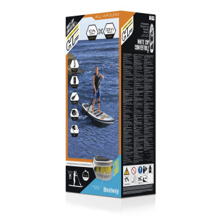 Deska sup hydro-force 305 x 84 x 12 cm white cap bestway 65341