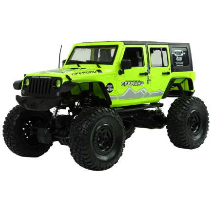 Auto terenowe rock crawler 2.4 ghz zielone amortyzatory 4x4
