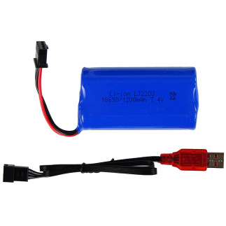 Auto off- road r/c 2.4g climbing car 1:8 niebieskie 4x4