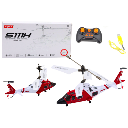 Helikopter zdalnie sterowany rc żyroskop syma s111h czerwony