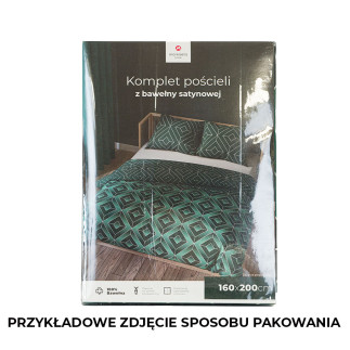 Saphira komplet pościeli z bawełny satynowej 160x200cm