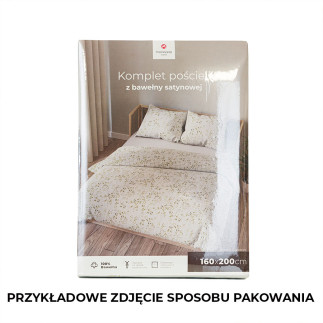 Orlina komplet pościeli z bawełny satynowej 160x200cm