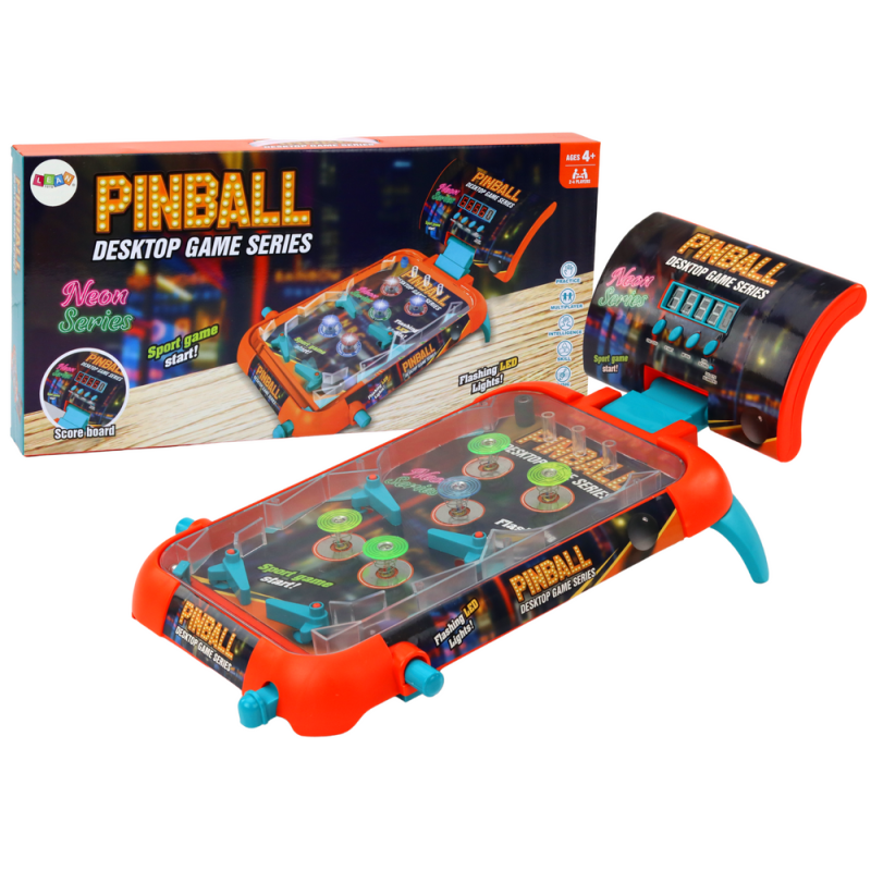 Gra zręcznościowa Pinball z LED-owymi światłami i dźwiękami - Tablica wyników EAN: 5905991027881
