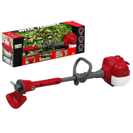 Podkaszarka do ogrodu dla dzieci czerwona dźwięki