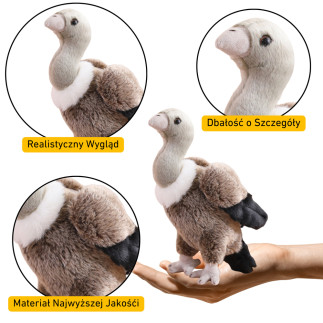 Pluszowy sęp ptak przytulanka 25cm - EAN: 5905991033943