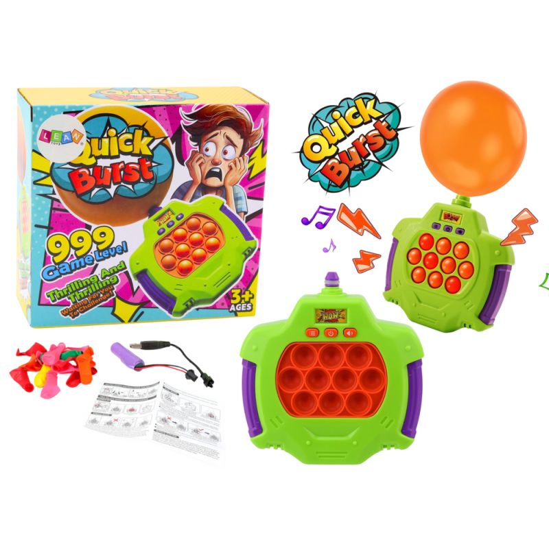 Gra zręcznościowa "Pop-It Explosion" - elektroniczna konsola z wybuchającymi balonami, EAN: 5905991034957. Gra zręcznościowa "Pop-It Explosion" - elektroniczna konsola z wybuchającymi balonami, EAN: 5905991034957.