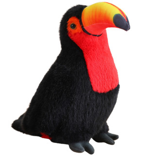 Pluszowy ptak tukan pluszak maskotka przytulanka czerwony 30cm