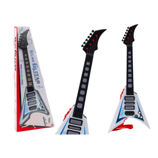 Gitara elektryczna dla dzieci światła melodie biała