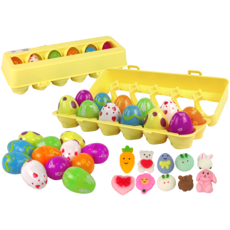 Zestaw jajka wielkanocne squishy 12 sztuk