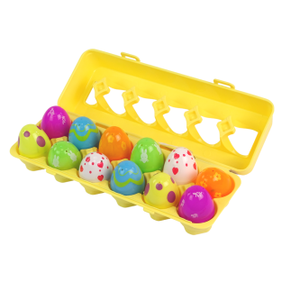 Zestaw jajka wielkanocne squishy 12 sztuk