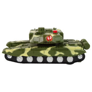 Czołg militarny napęd frykcyjny dźwięk światła