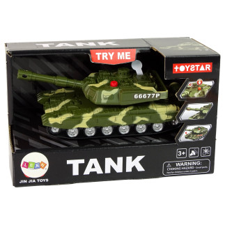 Czołg militarny napęd frykcyjny dźwięk światła