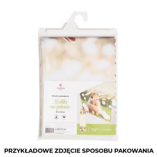 Kurczak w kwiatach bieżnik nina wodoodporna, 38x140cm, kolor 001 żółty