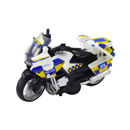 Policyjny Motocykl z Napędem Frykcyjnym, Światłem i Dźwiękiem - EAN 5905991036258