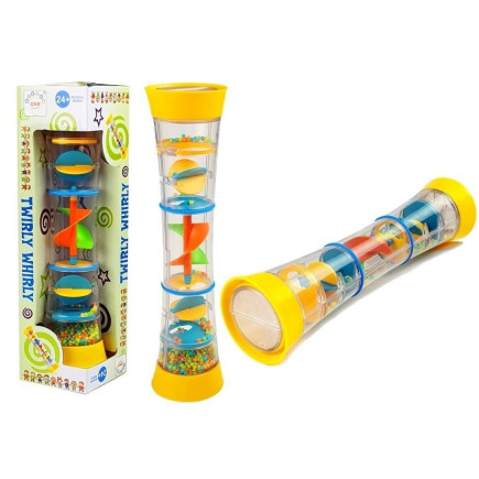 Zabawka grzechotka labirynt z kulkami twirly