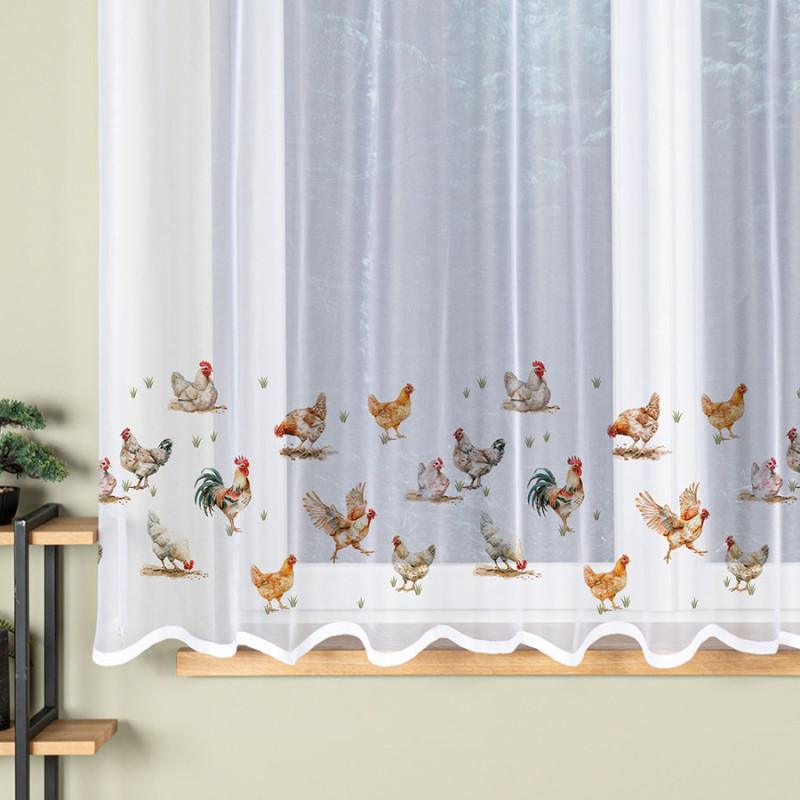 Firanka żakardowa odpasowana biała 300x170 cm, EAN: 5906450015425