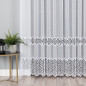 Firanka z aplikacją na markizetę, wzór pasowy, 250 cm, kolor biały 001, EAN: 5906450924543