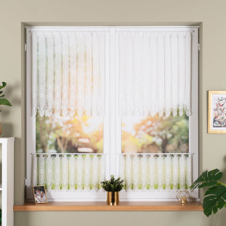 Zazdrostka haftowana panelowa na batyście 40cm naturalna kolor 010, EAN: 5906450009615