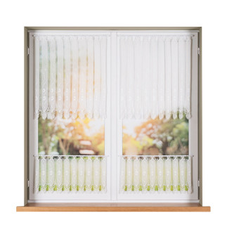 Zazdrostka haftowana panelowa na batyście, wysokość 30cm, kolor 010 naturalny
