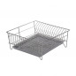 Suszarka zlewozmywakowa kwadrat 32cm srebrna z tacką EAN: 5906551041163 Suszarka zlewozmywakowa kwadrat 32cm srebrna z tacką EAN: 5906551041163