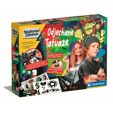 Naukowa zabawa odjechane tatuaże clementoni 50721