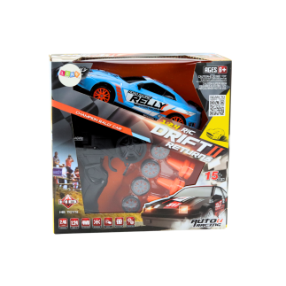 Autko sportowe zdalnie sterowane r/c 1:24 niebieski wymienne koła