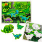 Układanka drewniana Dinozaury Puzzle Kształty 12el, EAN: 5905991043829