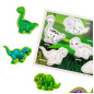 Układanka drewniana Dinozaury Puzzle Kształty 12el, EAN: 5905991043829