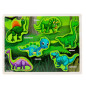 Układanka drewniana Dinozaury Puzzle Kształty 12el, EAN: 5905991043829