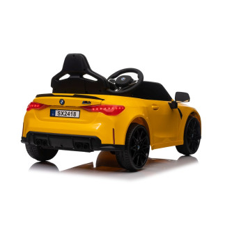 Auto na akumulator bmw m4 zółte
