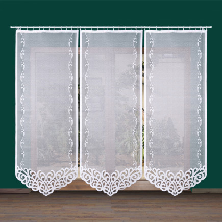 Arun panel żakardowy gotowy, szerokość 90 x wysokość 250cm, kolor 001 biały
