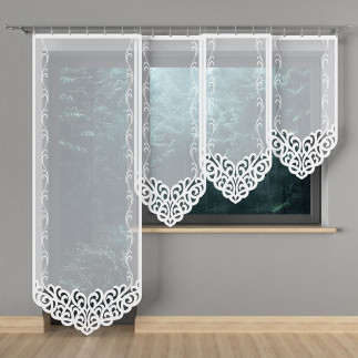 Arun panel żakardowy gotowy, szerokość 90 x wysokość 250cm, kolor 001 biały