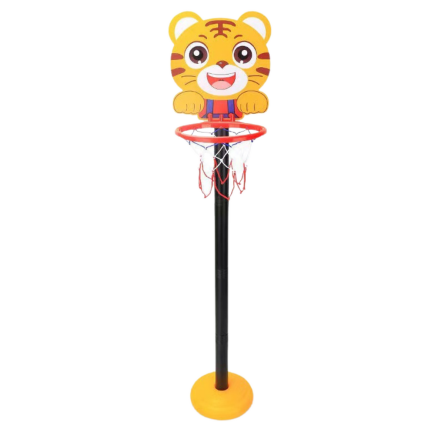 Kosz do gry w koszykówkę regulowany Tygrys Żółty 110 cm - EAN: 5905991034735