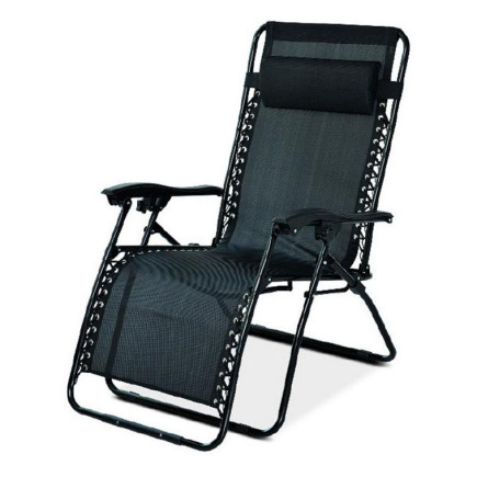 LUKSUSOWY FOTEL RELAX CZARNY