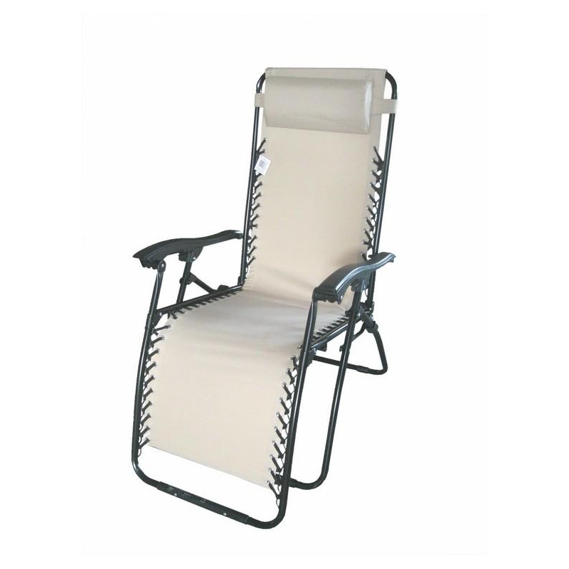 LUKSUSOWY FOTEL RELAX BEŻOWY