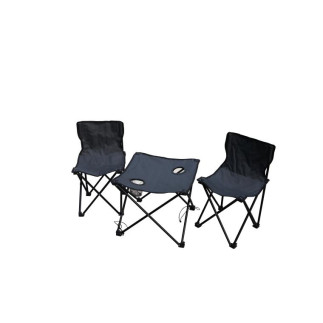 DAJ-OGR ZES.CAMPING(STOLIK+2 KRZESEŁKA)ANTRACYT