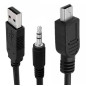 Ak287 przejściówka mini usb-usb/jack3.5